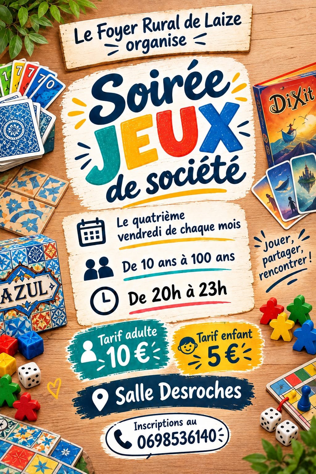 Soirée jeux Laizé