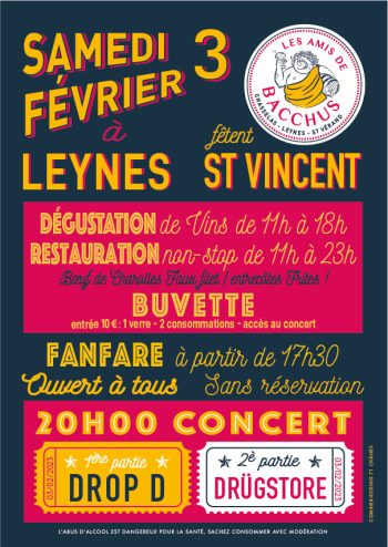 Fête de la Saint Vincent Les Amis de Bacchus Leynes 03fev2024